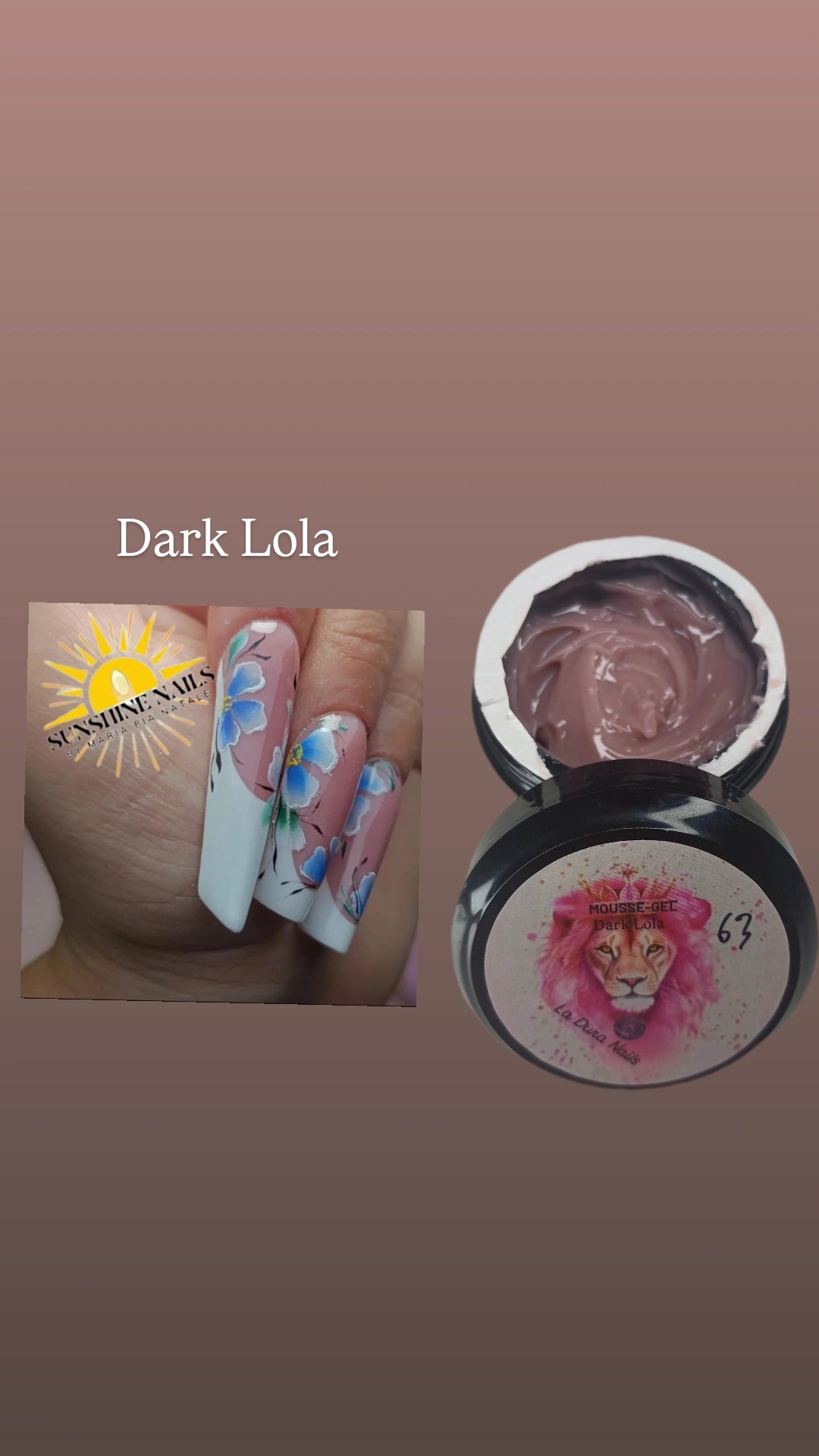 Mousse-gel dark Lola 50ml