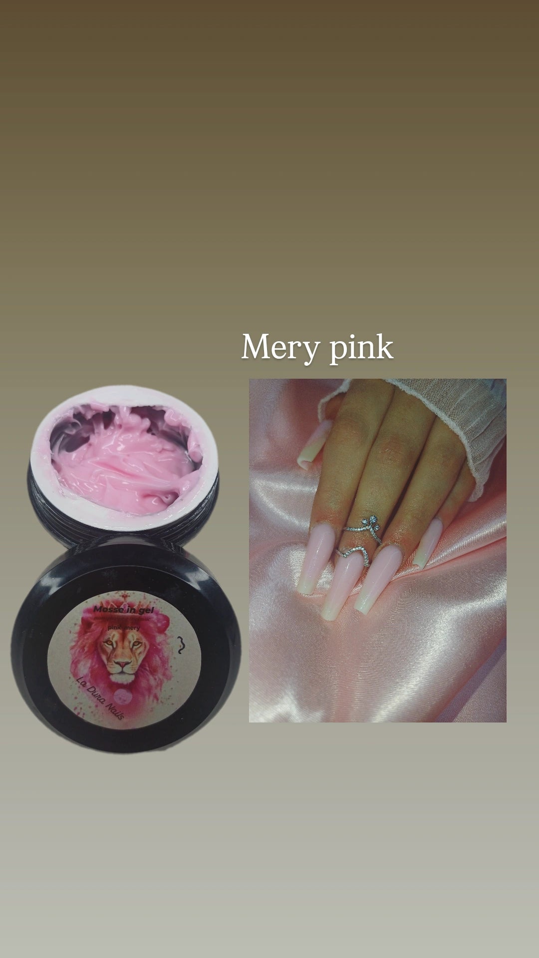 GEL MOUSSE PINK MERY N03 [LA DURA NAILS]50ml