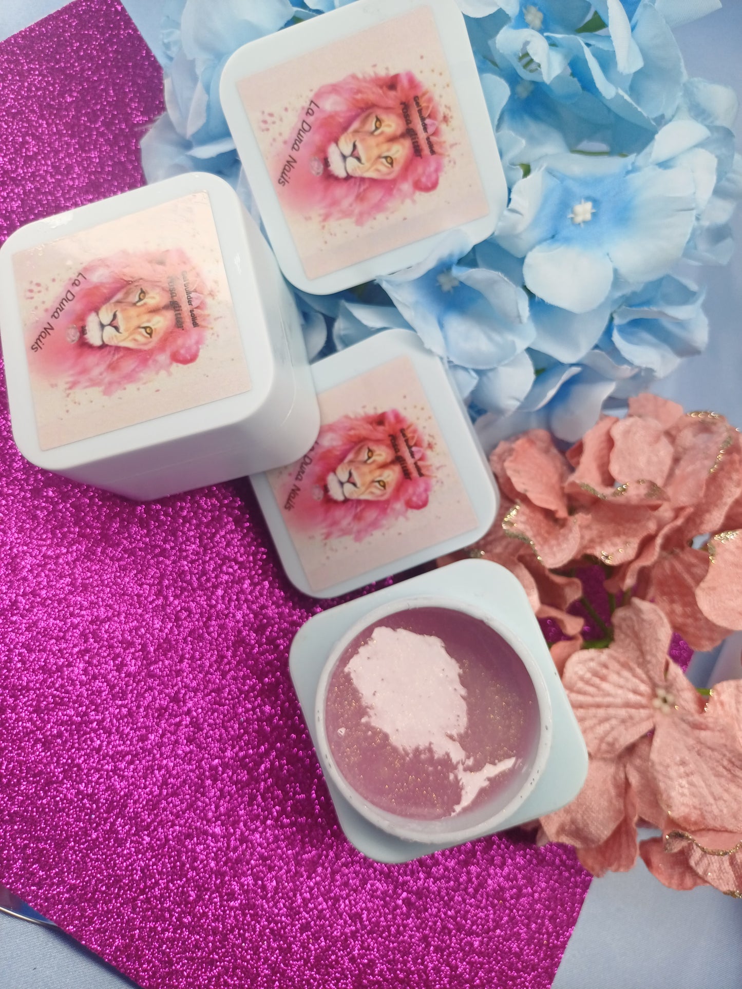 GEL BUILDER[RIGIDO]ROSA GLITTER 50 ml